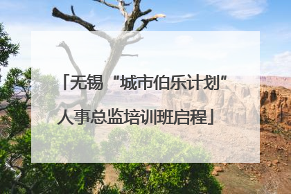 无锡“城市伯乐计划”人事总监培训班启程