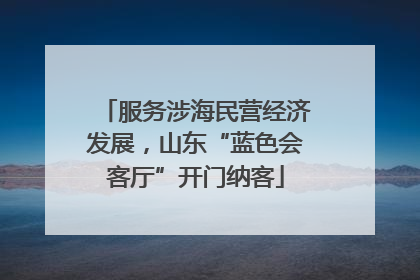 服务涉海民营经济发展，山东“蓝色会客厅”开门纳客