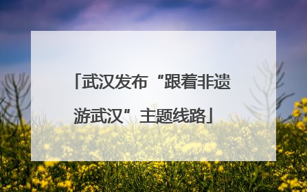 武汉发布“跟着非遗游武汉”主题线路