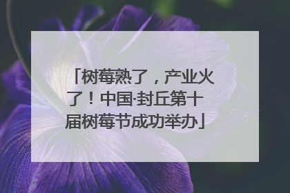 树莓熟了，产业火了！中国·封丘第十届树莓节成功举办
