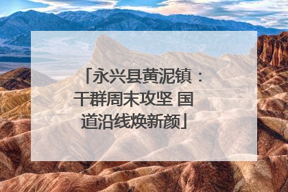 永兴县黄泥镇：干群周末攻坚 国道沿线焕新颜