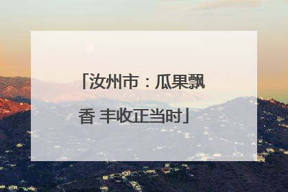汝州市：瓜果飘香 丰收正当时