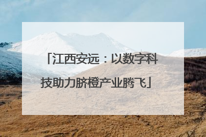 江西安远：以数字科技助力脐橙产业腾飞
