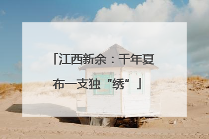 江西新余：千年夏布一支独“绣”