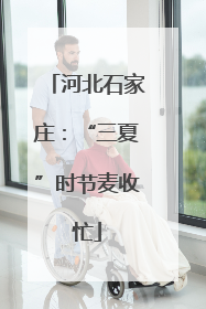河北石家庄：“三夏”时节麦收忙