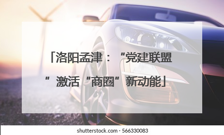 洛阳孟津：“党建联盟”激活“商圈”新动能