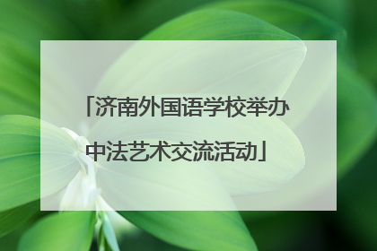 济南外国语学校举办中法艺术交流活动