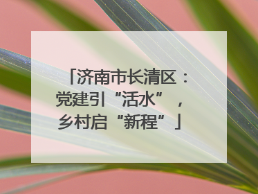 济南市长清区：党建引“活水”，乡村启“新程”
