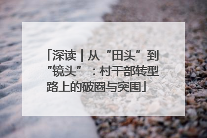 深读｜从“田头”到“镜头”：村干部转型路上的破圈与突围