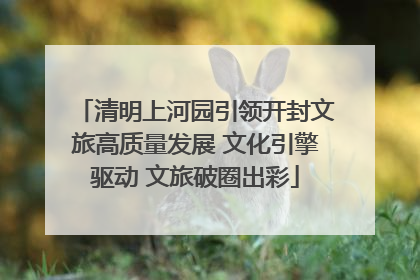 清明上河园引领开封文旅高质量发展 文化引擎驱动 文旅破圈出彩