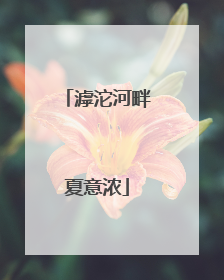 滹沱河畔夏意浓