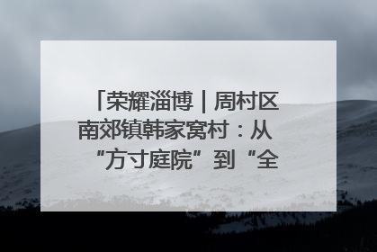 荣耀淄博｜周村区南郊镇韩家窝村：从“方寸庭院”到“全域文明”，乡村振兴的“美学革命”