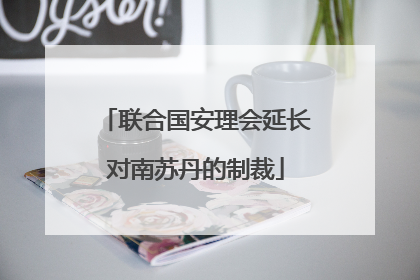 联合国安理会延长对南苏丹的制裁