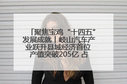 聚焦宝鸡“十四五”发展成就丨岐山汽车产业跃升县域经济首位 产值突破205亿 占规上工业75%