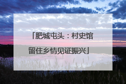 肥城屯头：村史馆留住乡情见证振兴