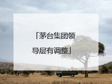 茅台集团领导层有调整