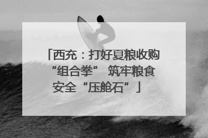 西充：打好夏粮收购“组合拳” 筑牢粮食安全“压舱石”