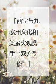 西宁与九寨用文化和美景实现携手“双方引流”