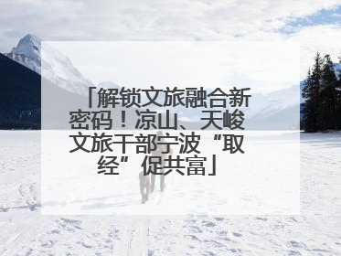 解锁文旅融合新密码！凉山、天峻文旅干部宁波“取经”促共富