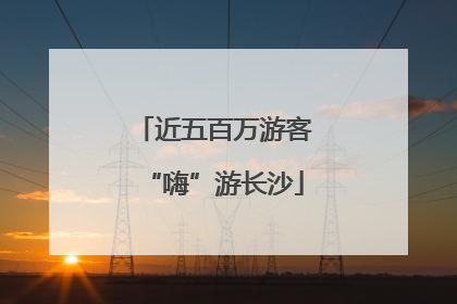 近五百万游客“嗨”游长沙