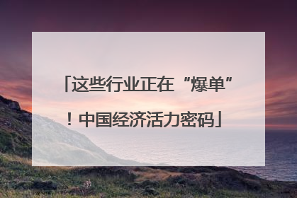 这些行业正在“爆单”！中国经济活力密码
