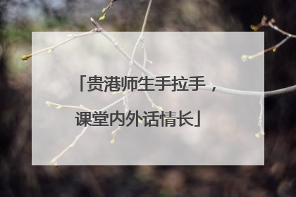 贵港师生手拉手，课堂内外话情长