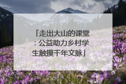 走出大山的课堂：公益助力乡村学生触摸千年文脉