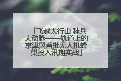 飞越太行山 秣兵大动脉——轨道上的京津冀首批无人机蜂巢投入汛期实战