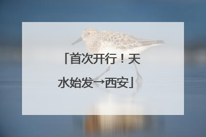 首次开行！天水始发→西安