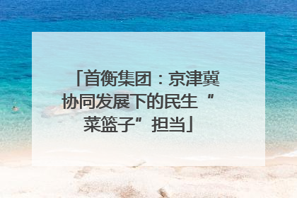 首衡集团：京津冀协同发展下的民生“菜篮子”担当