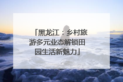 黑龙江：乡村旅游多元业态解锁田园生活新魅力