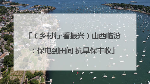（乡村行·看振兴）山西临汾：保电到田间 抗旱保丰收