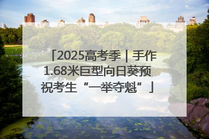 2025高考季｜手作1.68米巨型向日葵预祝考生“一举夺魁”