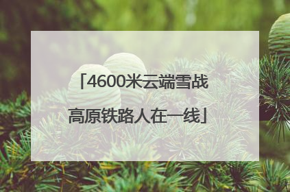 4600米云端雪战 高原铁路人在一线