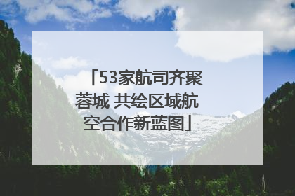 53家航司齐聚蓉城 共绘区域航空合作新蓝图