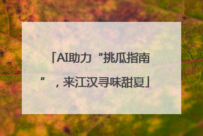 AI助力“挑瓜指南”，来江汉寻味甜夏