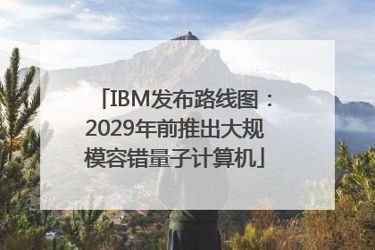 IBM发布路线图：2029年前推出大规模容错量子计算机